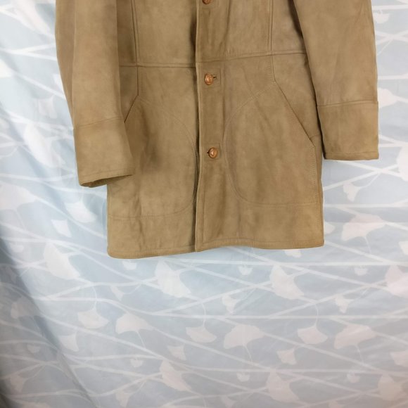 Designed in Canada, Lamb Leather Lined Shearling Coat, Fur Coat,  sz 36/S - Picture 4 of 9